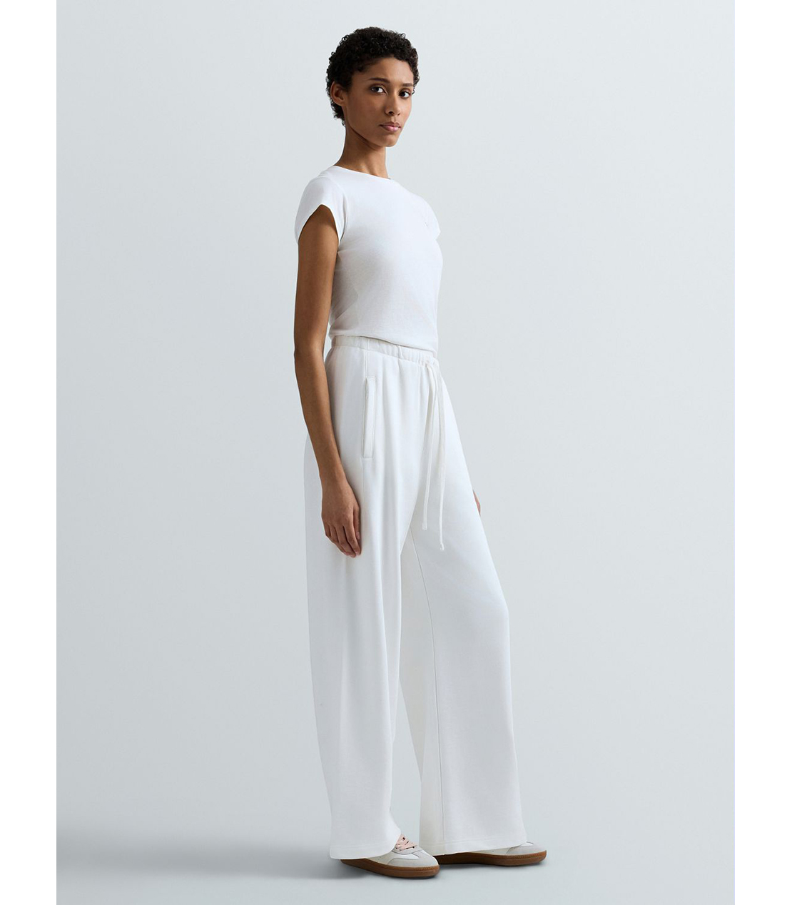 コットンテリーワイドレッグパンツ 詳細画像 ホワイト 4